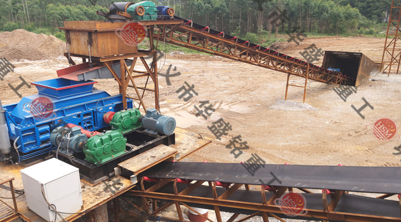 花崗巖制砂機案例現場